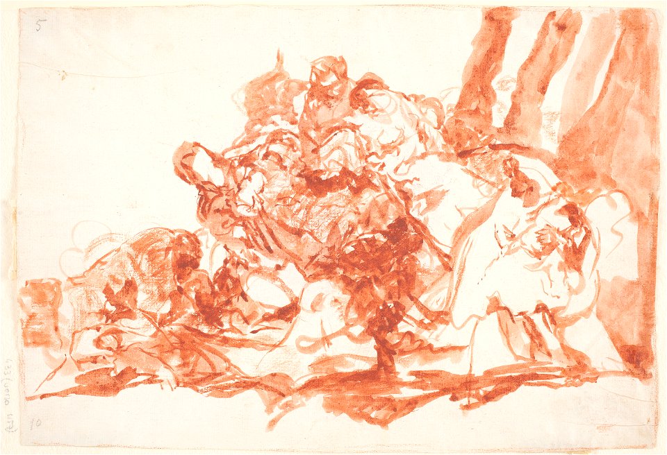 Goya Disparate general drawing