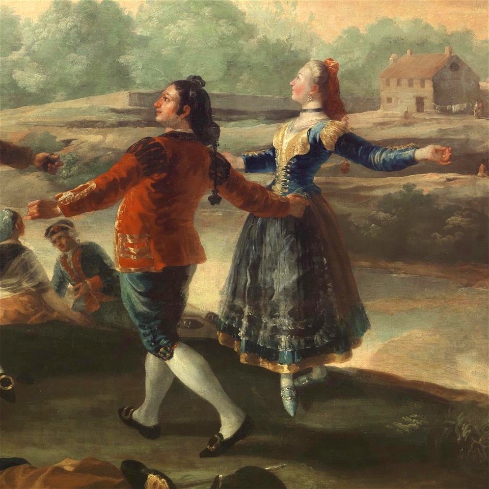 Goya El baile de San Antonio de la Florida Ausschnitt