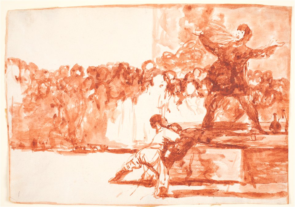 Goya El tragafuego drawing