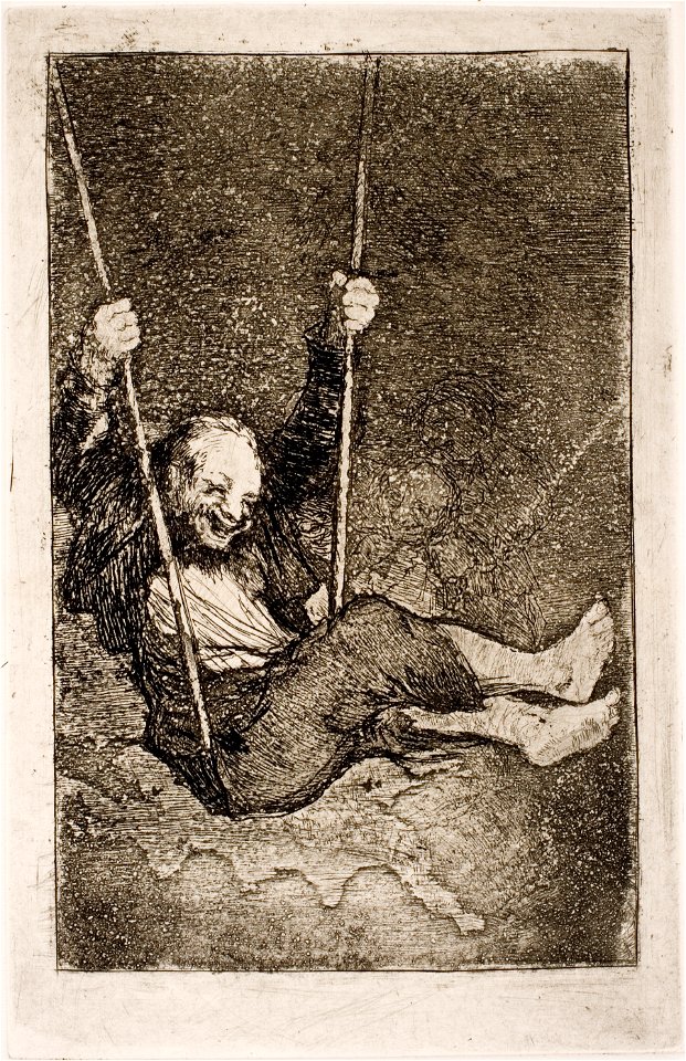 Goya Old man swinging
