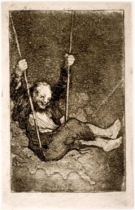 Goya Old man swinging