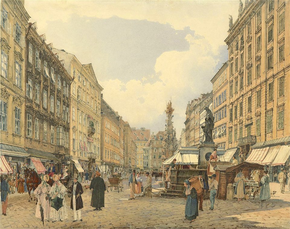 Graben, Vienna - Rudolf von Alt