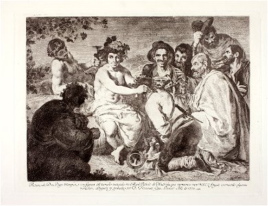 Goya The triumph of Bacchus or the drunkards. Free illustration for personal and commercial use.