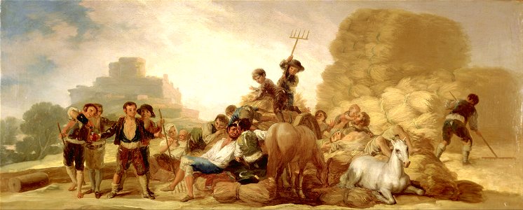Goya y Lucientes, Francisco - The Threshing Floor - Google Art Project
