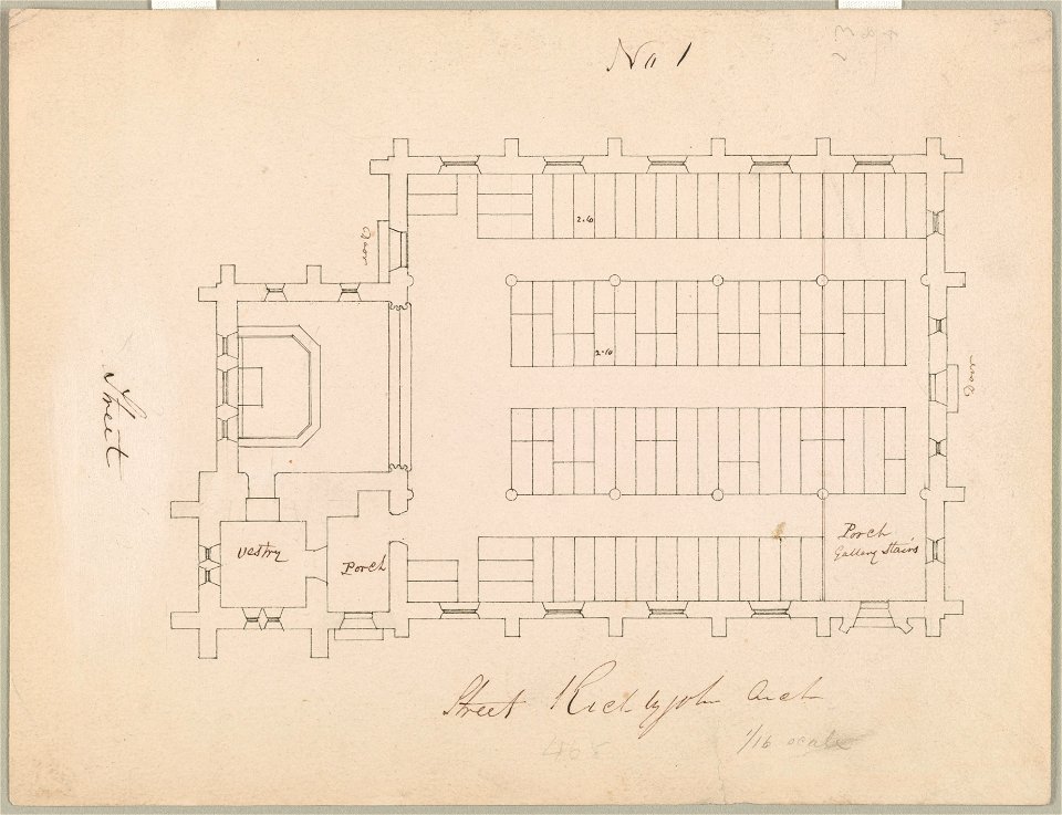 Grace Church (Brooklyn, New York). Plan) - Rich Upjohn, archt LCCN2012647185
