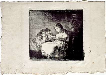 Goya y Lucientes, Francisco de - Woman Reading to two Children - Google Art Project