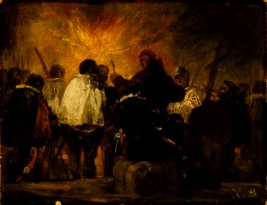 Francisco Goya - Night Scene from the Inquisition - Google Art Project