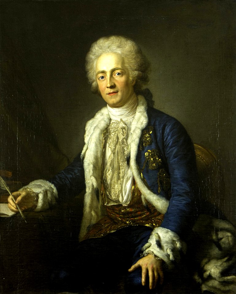 Portrait of Prince Alexander Mikhailovich Belosselsky-Belozersky by Anton Graff