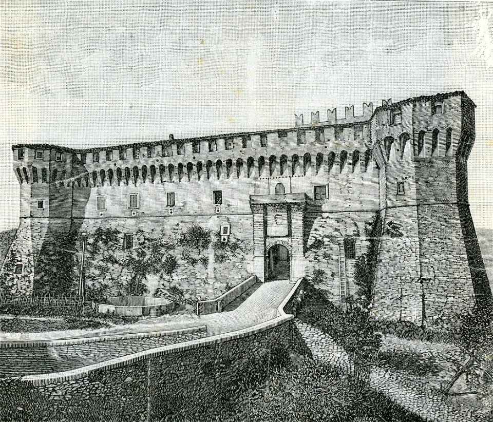 Gradara la Rocca vista da mezzodì