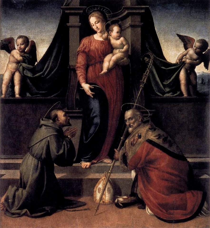 Francesco granacci, madonna col Bambino e santi