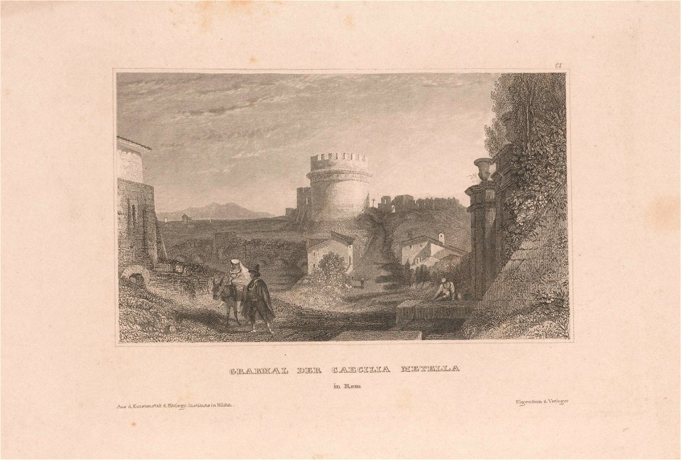 Grabmal der Caecilia Metella in Rom, objectnr A 14377