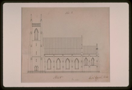 Grace Church (Brooklyn, New York). Side elevation) - Rich Upjohn, arct LCCN97516579