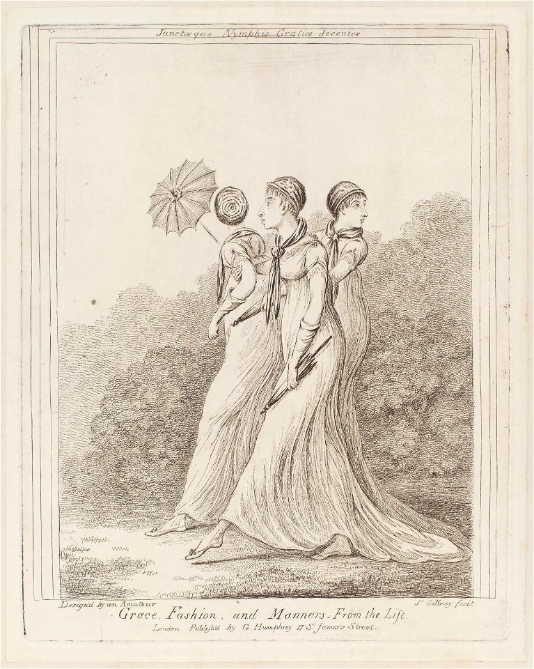Grace, fashion, and manners. From the life by James Gillray