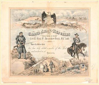 Grand Army of the Republic. Department of Penna. Lieut. Geo. P. Scudder Post, No. 340 LCCN2013650040