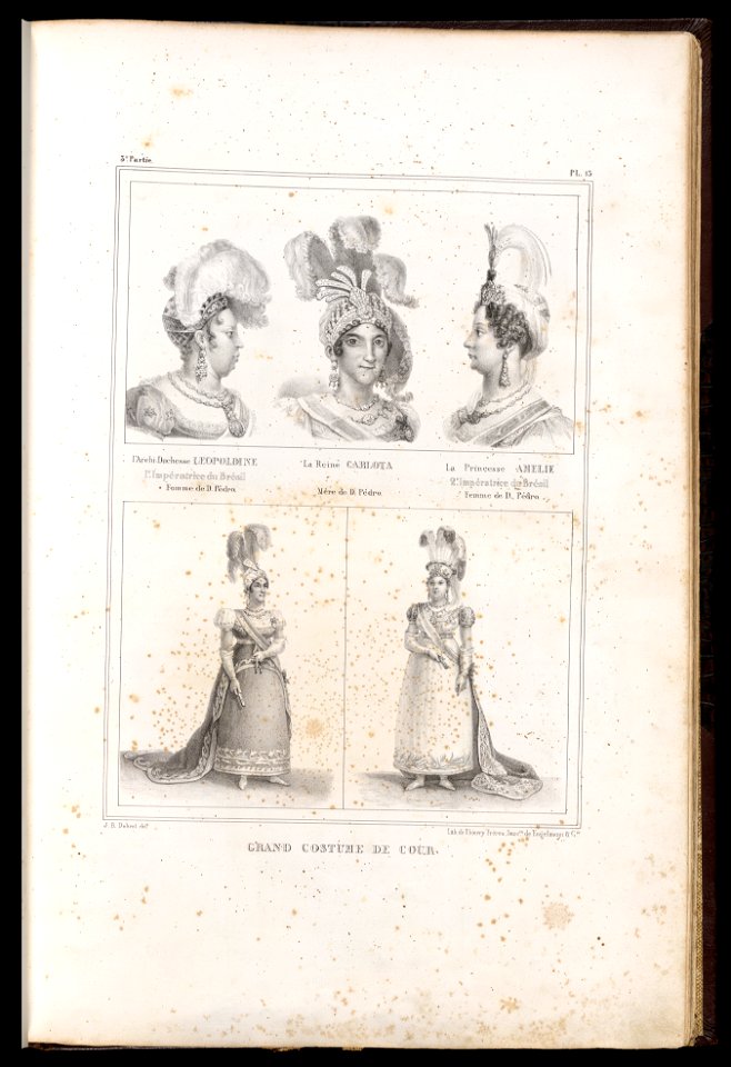 Grand costume de cour (1), da Coleção Brasiliana Iconográfica