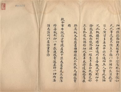 Grand Council copy of a palace memorial detailing of a letter brought by a foreign trader from the French master engraver Charles-Nicolas Cochin on the production of copperplates 1