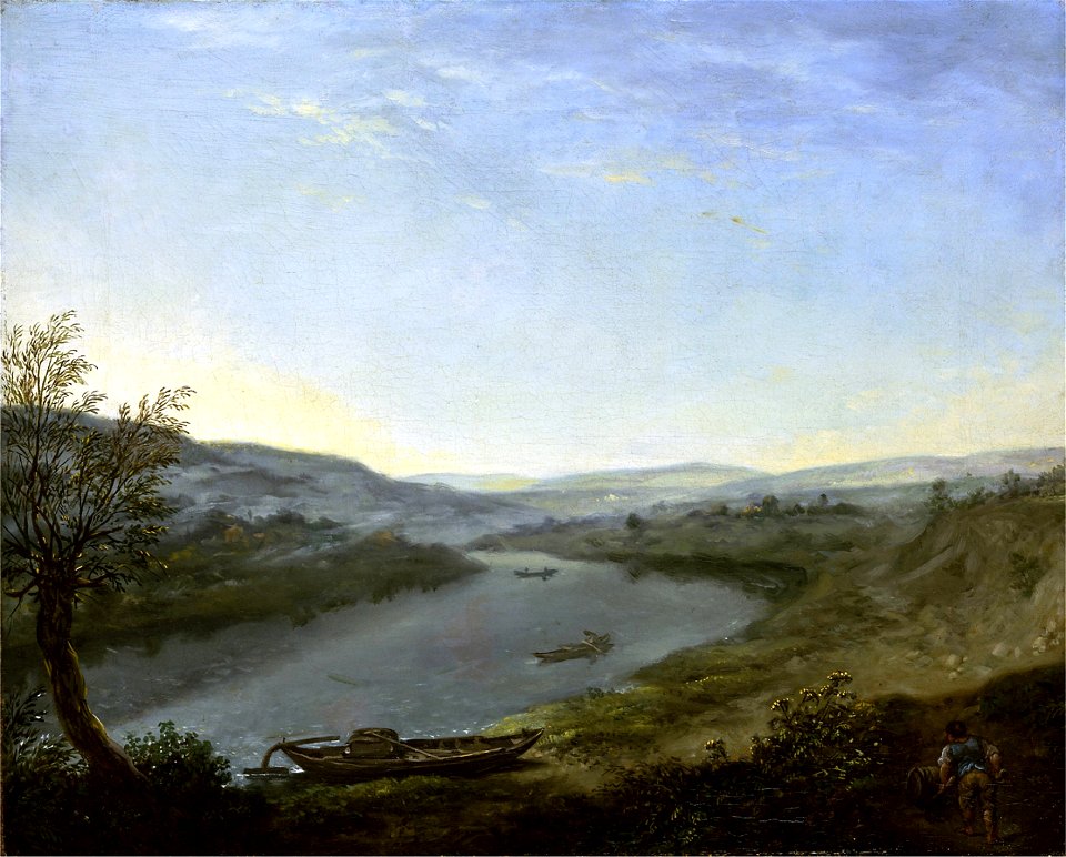 Anton Graff- Die Elbe bei Blasewitz oberhalb Dresdens am Morgen