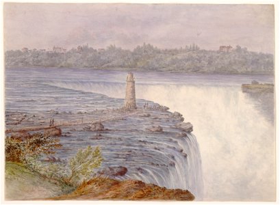 Grand Falls at Niagara from near the observatory, Goat Island, July 22, 1846 LCCN2004671383