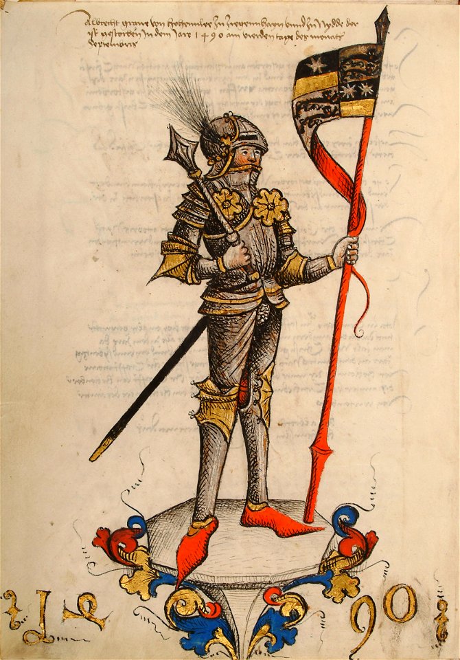 Graf Albrecht von Hohenlohe und Ziegenhain 1490