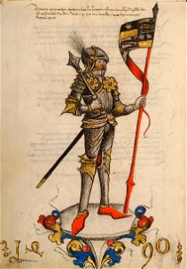 Graf Albrecht von Hohenlohe und Ziegenhain 1490. Free illustration for personal and commercial use.