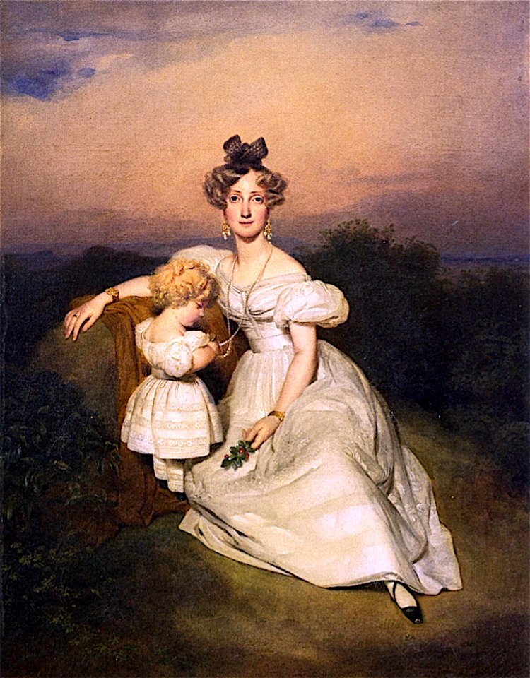 Grand Duchess Sophie of Baden with Prince Wilhelm
