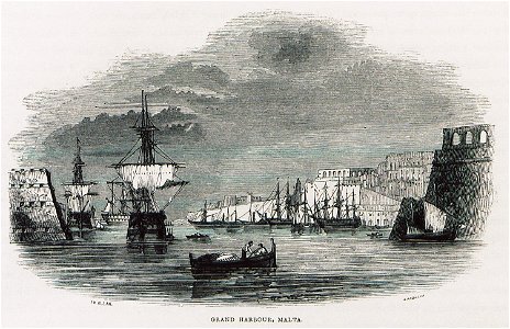 Grand Harbour, Malta - Allan John H - 1843
