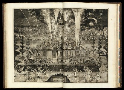 Grand Fireworks Display. From 'The Triumphal Return of his British Majesty to Holland' (CBL AL 146, pl.67)