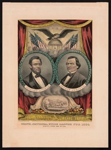 Grand national union banner for 1864. Liberty, union and victory LCCN2003674567