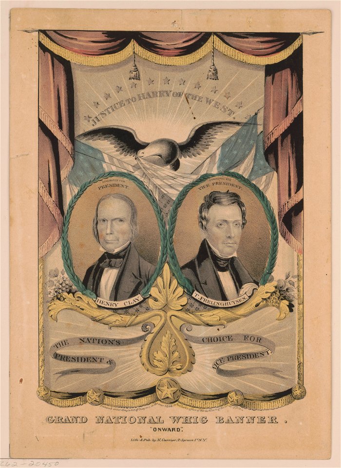 Grand National Whig banner. Onward LCCN2003674551