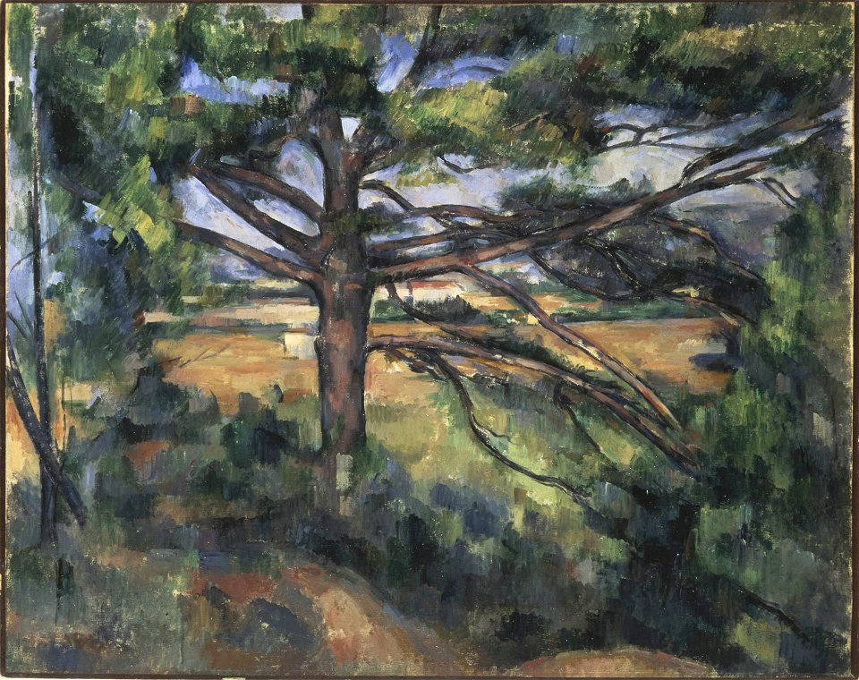 Grand pin et terres rouges, par Paul Cézanne, FWN 274