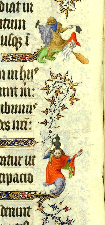 Grandes Heures de Jean de Berry Fol. 28v - grotesque