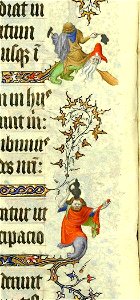Grandes Heures de Jean de Berry Fol. 28v - grotesque