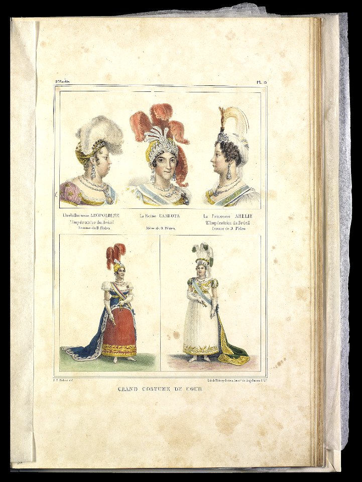 Grand costume de cour (2), da Coleção Brasiliana Iconográfica