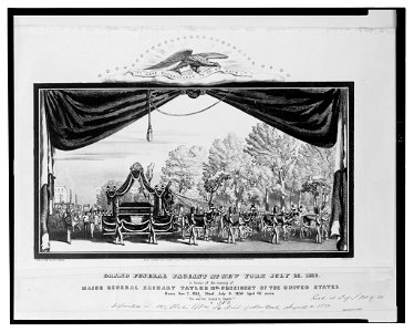 Grand funeral pageant at New York July 23, 1850, in honor of the memory of Major General Zachary Taylor 12th president of the United States LCCN2003675657