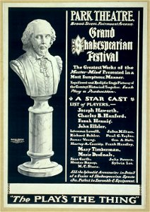 Grand Shakespearian festival the greatest works of the master mind presented in a most sumptuous manner - magnificent and realistic stage pictures of the greatest historical tragedies - each LCCN2014636365