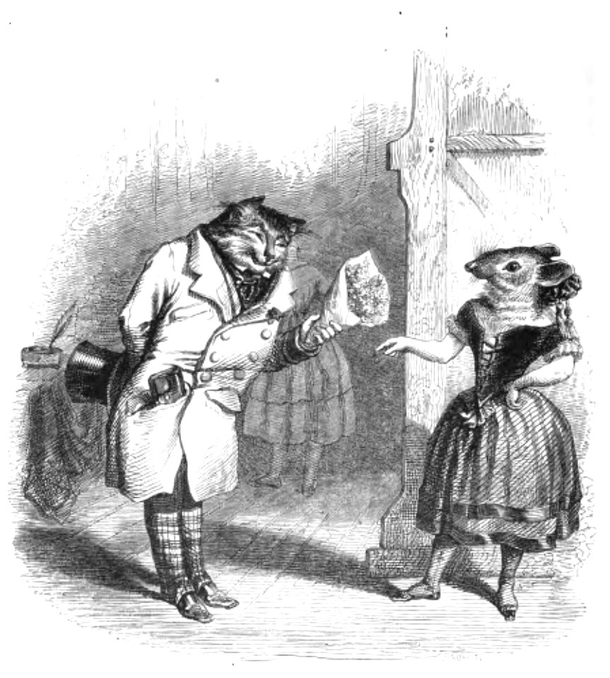 Grandville - Cent Proverbes, 1845 (page 138 crop)