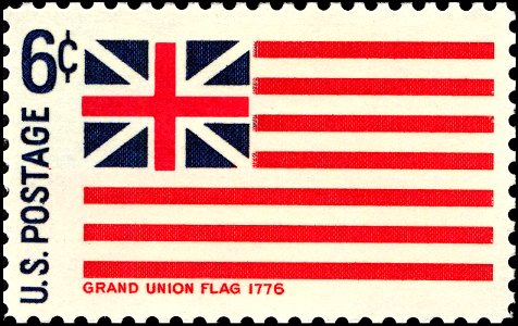 Grand Union Flag - Historic Flag Series - 6c 1968 issue U.S. stamp
