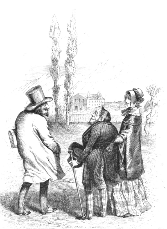Grandville - Cent Proverbes, 1845 (page 178 crop)