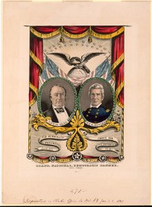 Grand, national, democratic banner. Press onward - lith. & pub. by N. Currier. LCCN2003656598