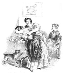 Grandville - Cent Proverbes, 1845 (page 310 crop)