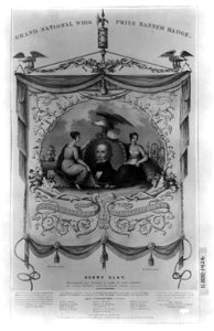 Grand National Whig prize banner badge LCCN2003690764