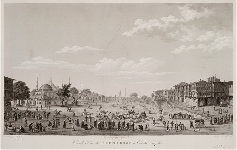 Grand Place de l'Hippodrome à Constantinople - Melling Antoine Ignace - 1819