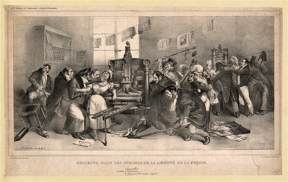 Grandville - Descente dans les ateliers de la liberté de la presse
