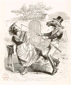 Grandville - Jamais coup de pied de jument ne fit de mal à un cheval