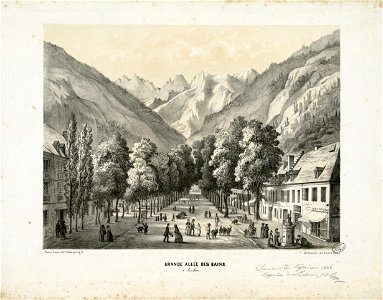 Grande allée des Bains à Luchon - Fonds Ancely - B315556101 A LATOUR 013