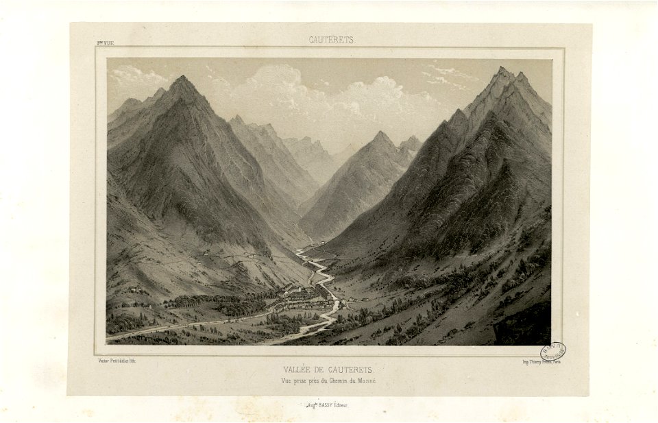 Grande route de Cauterets - Vue prise à la côté du Limaçon - Fonds Ancely - B315556101 A PETIT 2 040