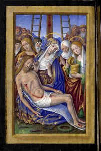 Grandes Heures d'Anne de Bretagne - fol. 2v - Déploration du Christ