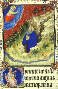 Grandes Heures de Jean de Berry - David pénitent (fol. 45)