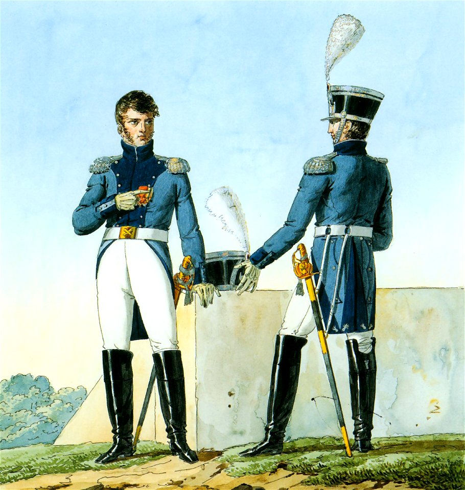Grande Armée - ArtilleryTrain-Colonel and Chef du Bataillon