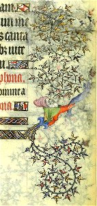 Grandes Heures de Jean de Berry Fol. 120r - grotesque
